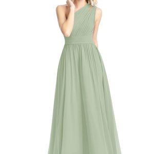 Azazie Molly bridesmaid dress size 14 dusty sage